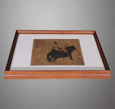 建湖书画装裱配框服务案例